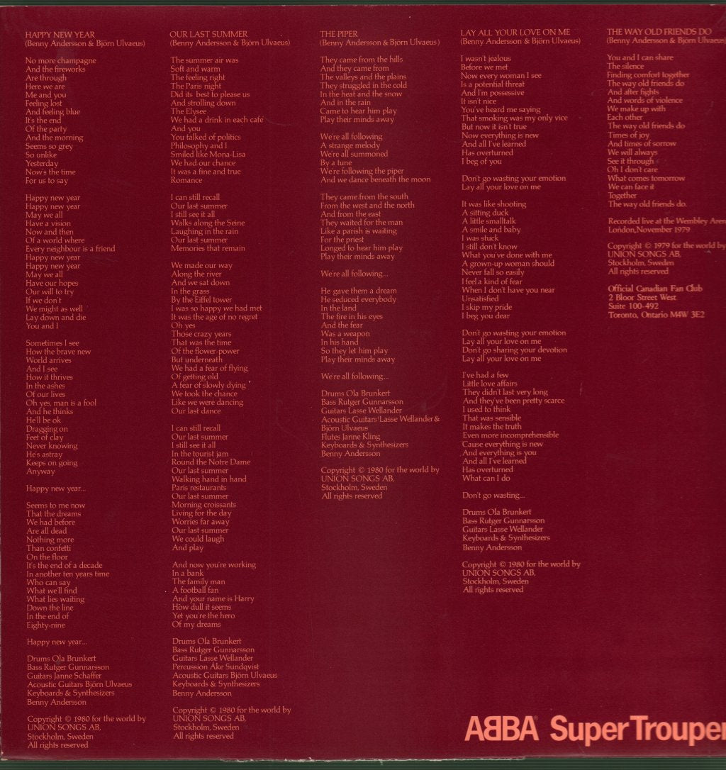 ABBA - Super Trouper - Lp