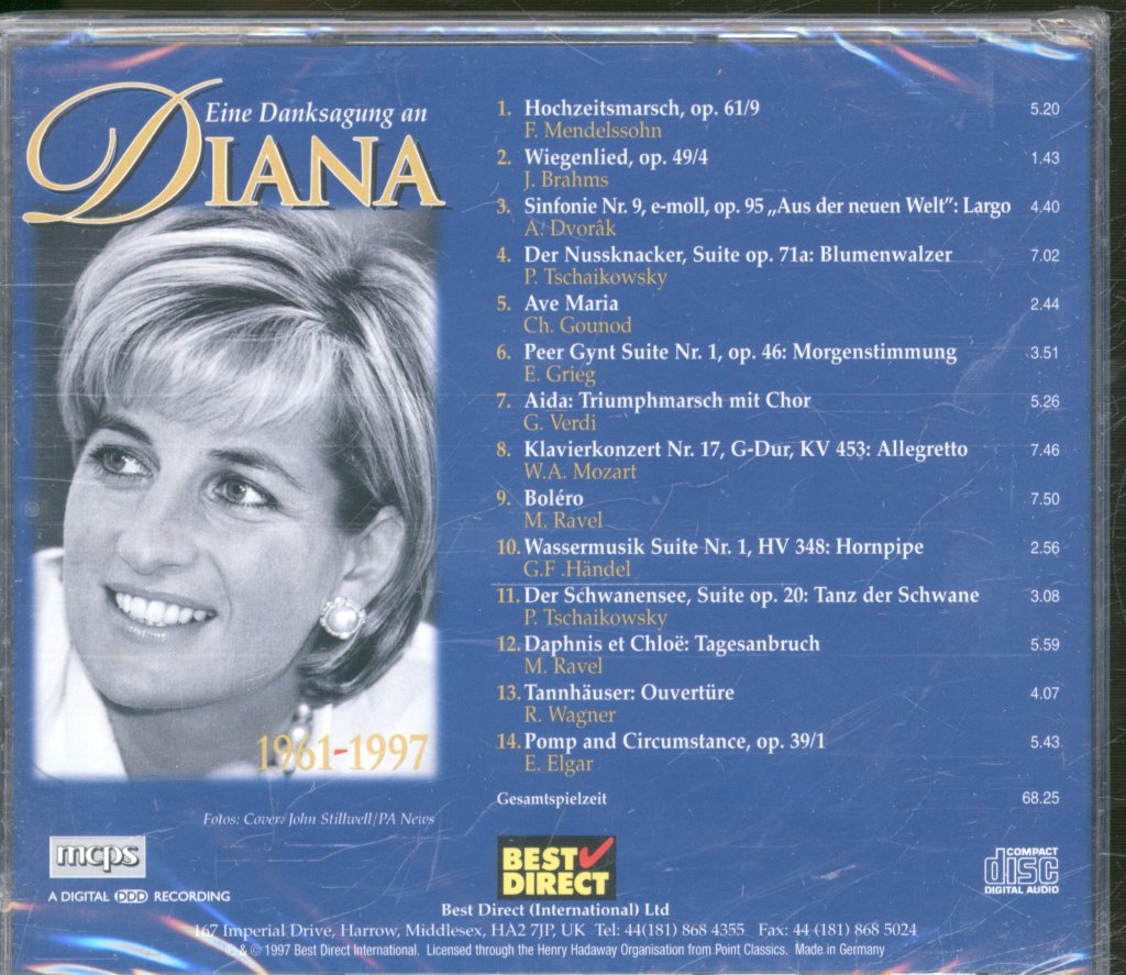 Various Artists - Eine Danksagung An Diana - Cd