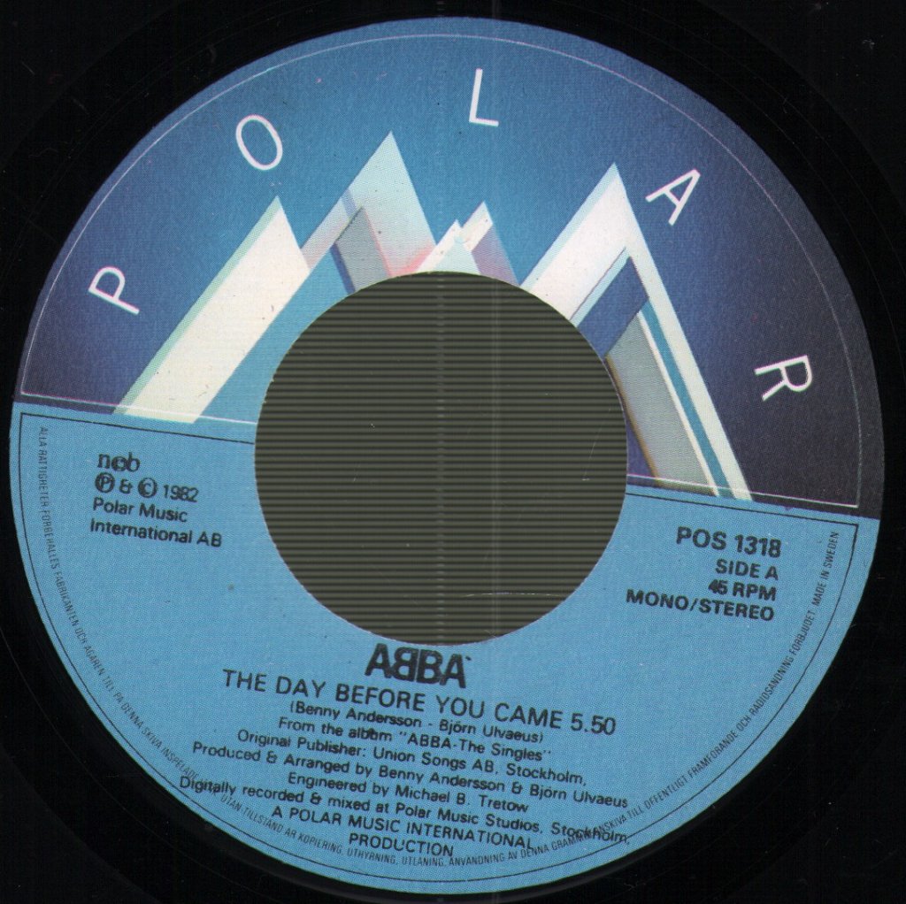 ABBA - Day Before You Came - 7 Inch