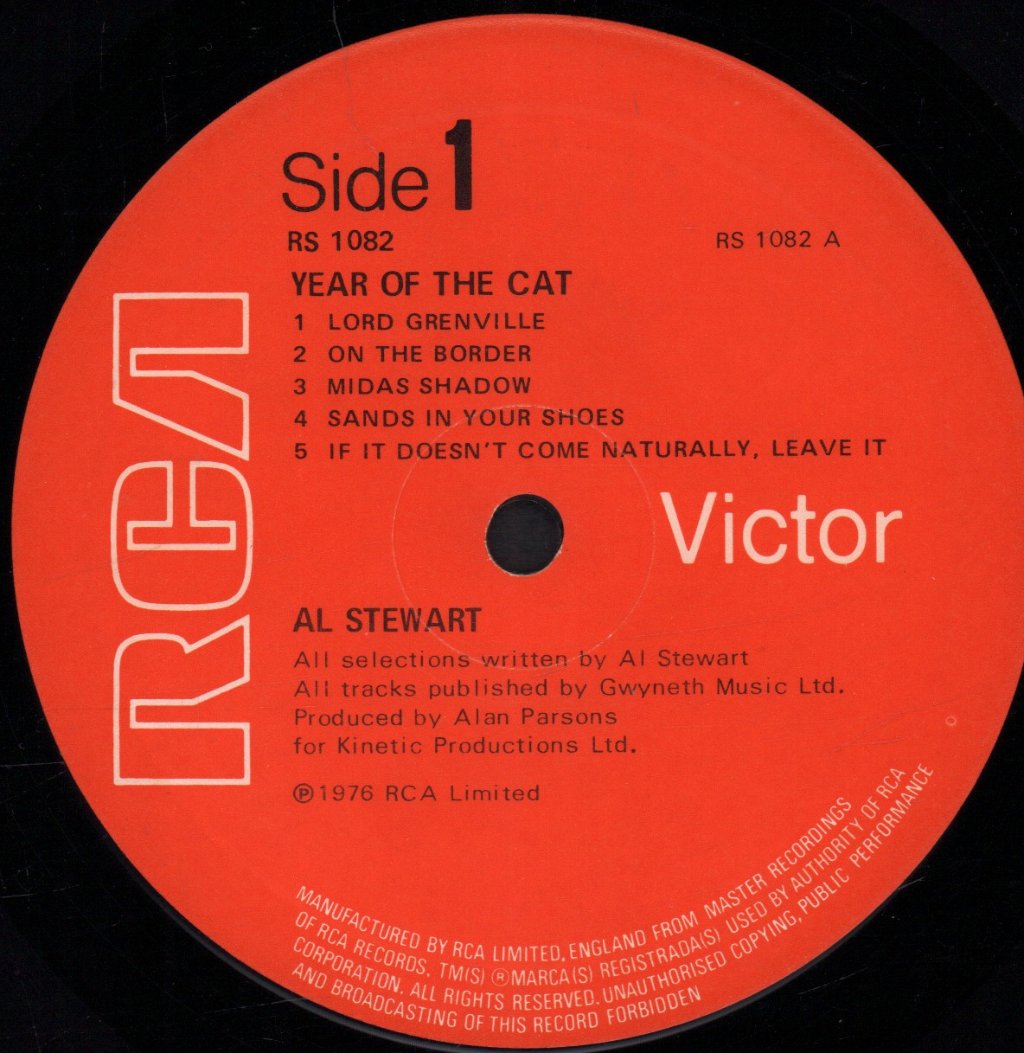 Al Stewart - Year Of The Cat - Lp