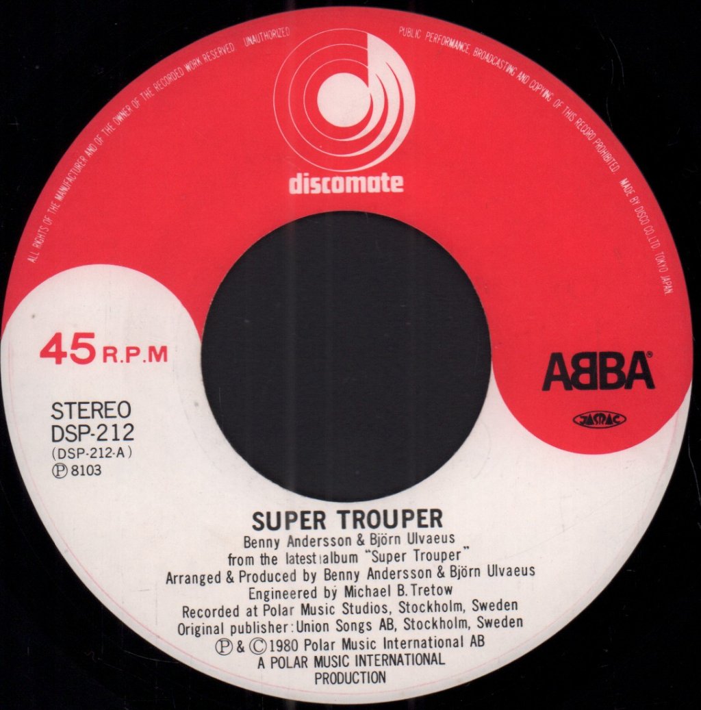 ABBA - Super Trouper - 7 Inch