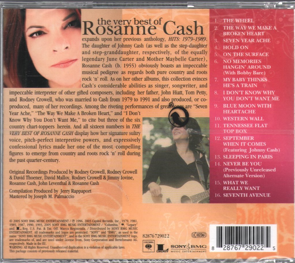 Rosanne Cash - Very Best Of Rosanne Cash - Cd