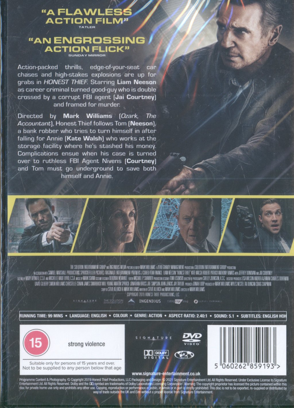 Honest Thief (film) - Honest Thief - Dvd