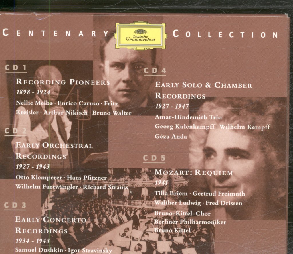 Various Artists - Deutsche Grammophon Centenary Collection: The Early Years (1898 - 1947) - Cd Set