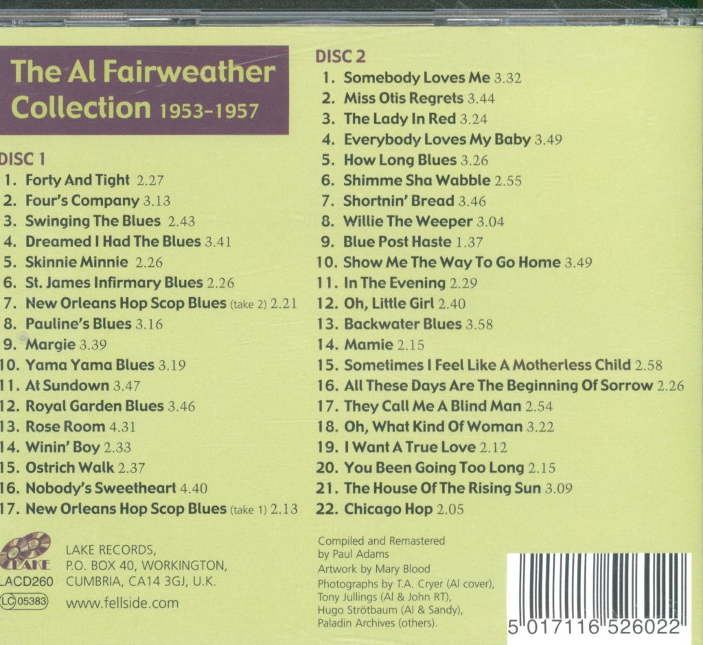 Al Fairweather - Al Fairweather Collection 1953-1957 - Double Cd