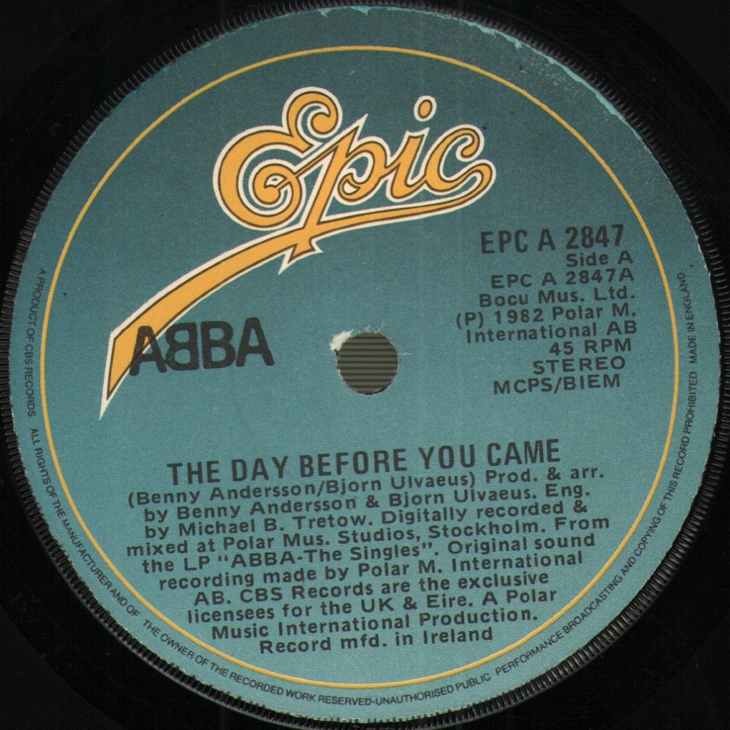 ABBA - Day Before You Came - 7 Inch