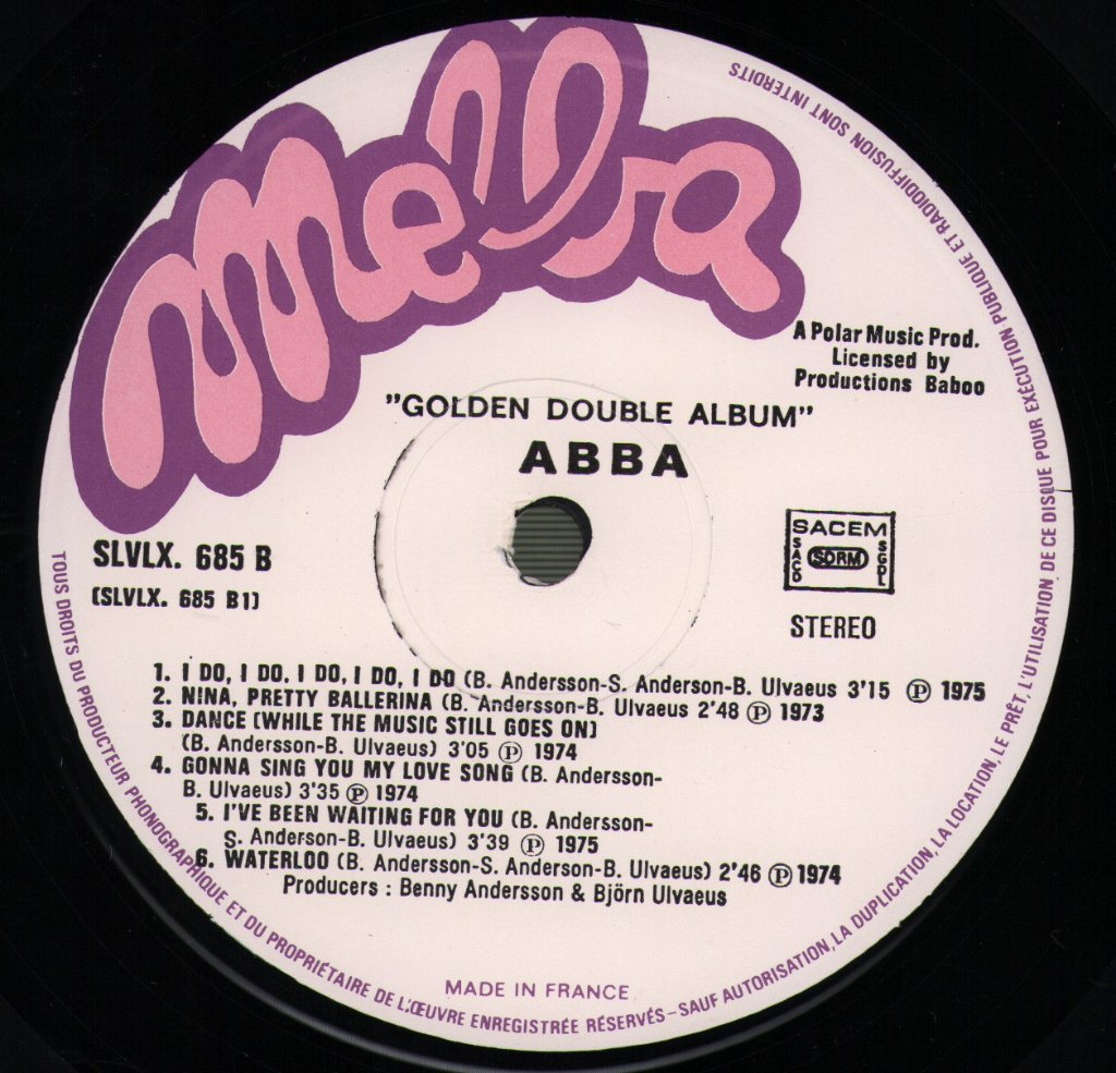 ABBA - Golden Double Album - Double Lp