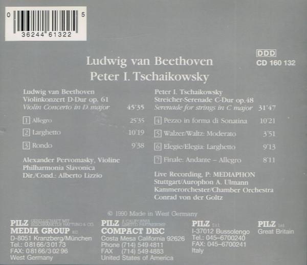 Ludwig Van Beethoven / Pyotr Ilyich Tchaikovsky - Violin Concerto In D Major / Serenade For Strings In C Major - Cd