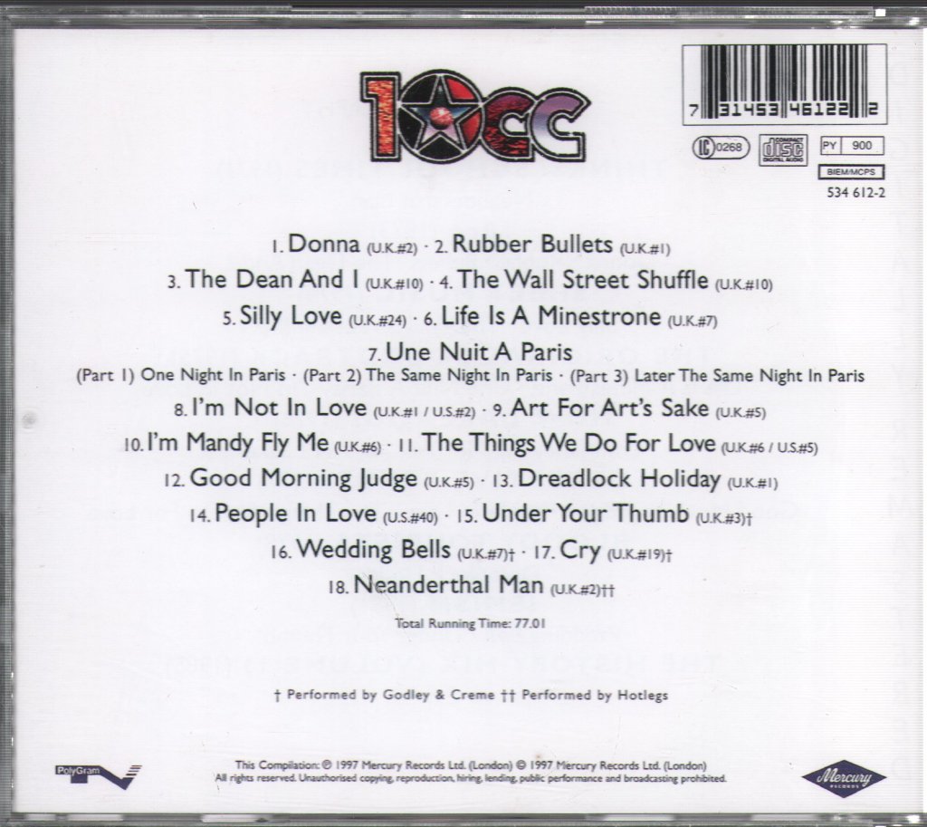 10cc - Very Best Of - Cd