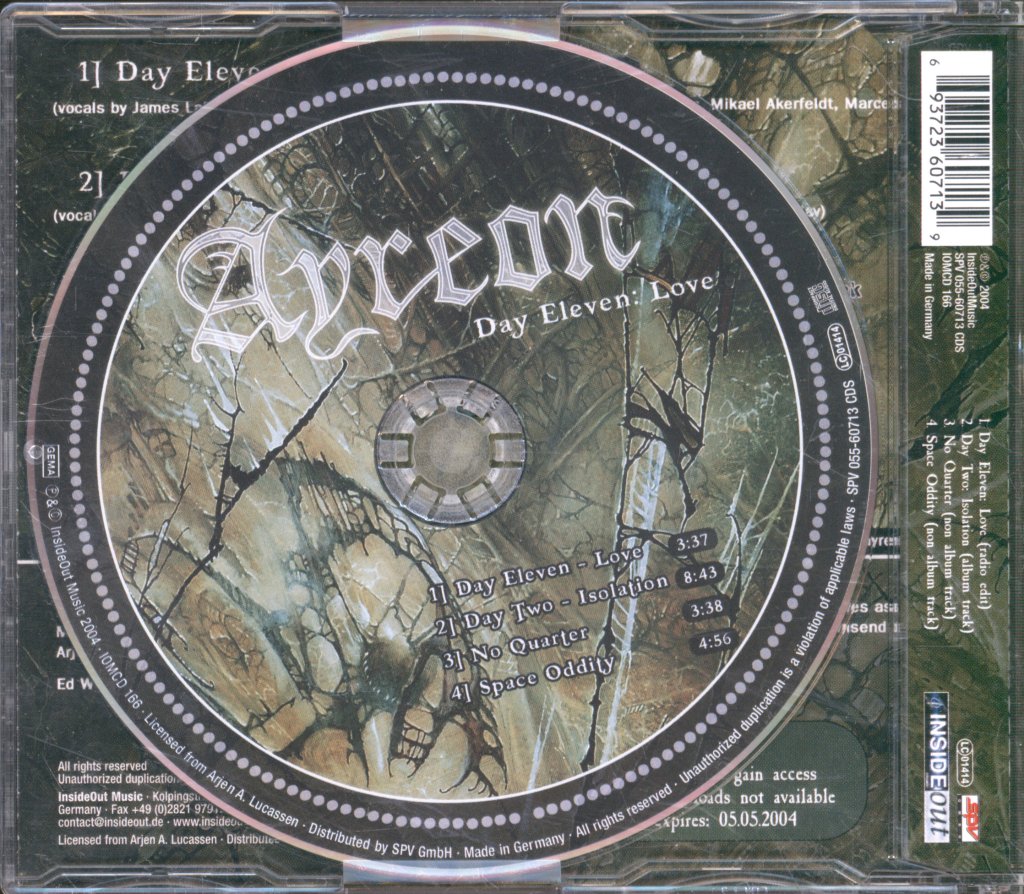 Ayreon - Day Eleven: Love - Cd