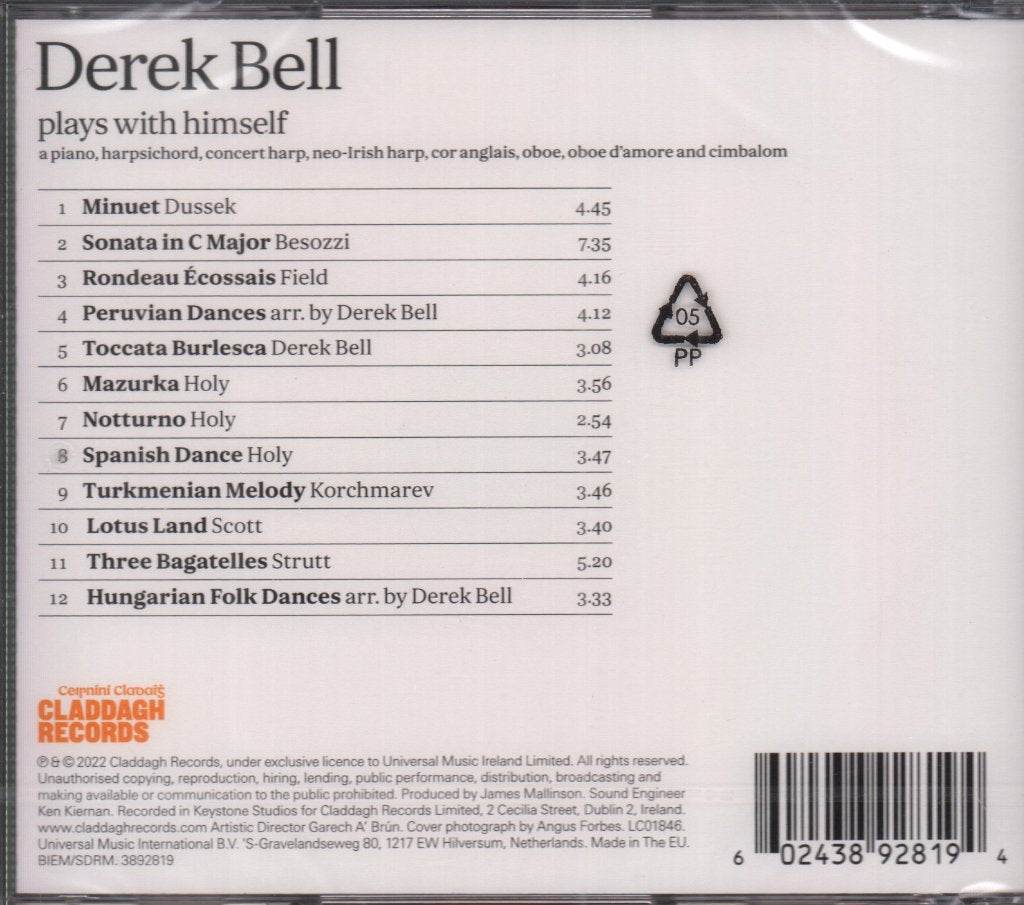 Derek Bell - Plays With Himself - Cd