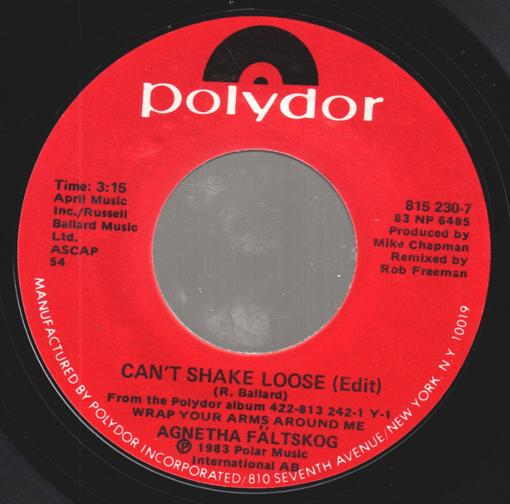 Agnetha Fältskog - Can't Shake Loose - 7 Inch