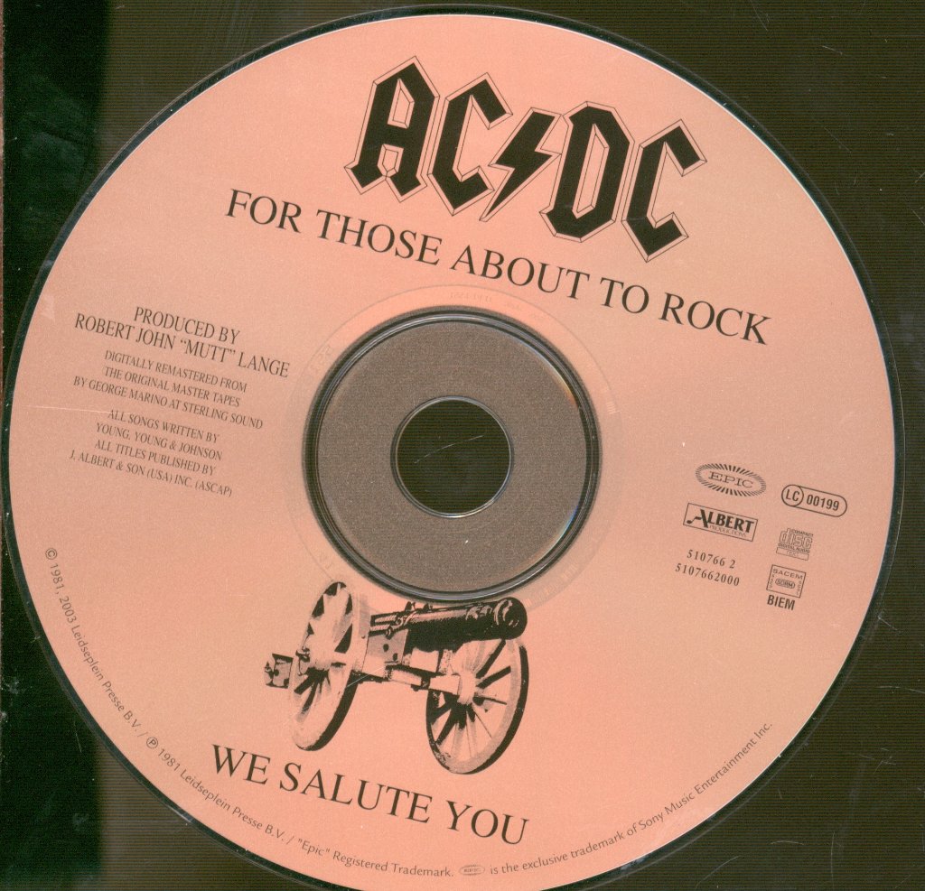 AC/DC - For Those About To Rock - Cd