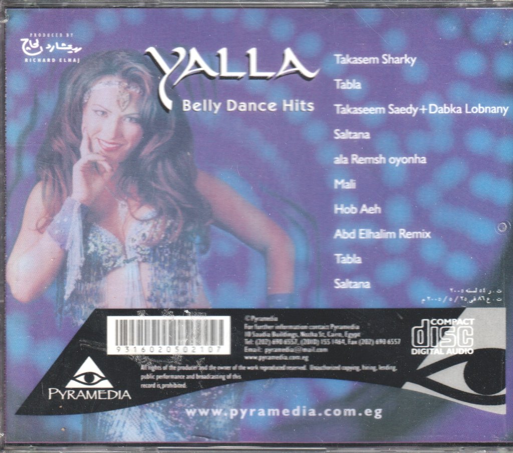 yalla - belly dance hits - Cd