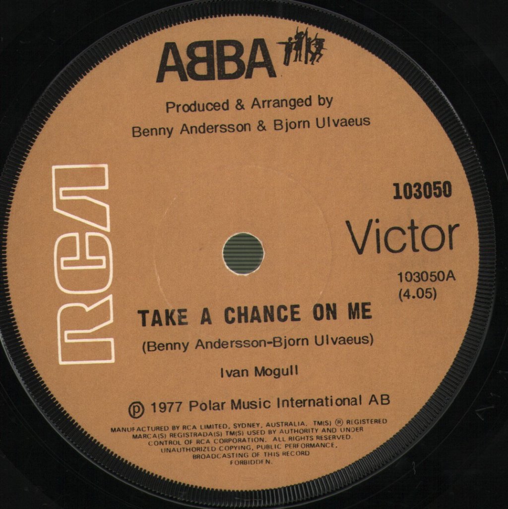 ABBA - Take A Chance On Me / I'm A Marionette - 7 Inch