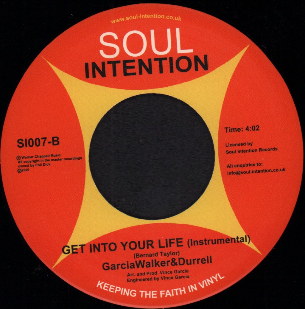 GarciaWalker&Durrell - Get Into Your Life - 7 Inch