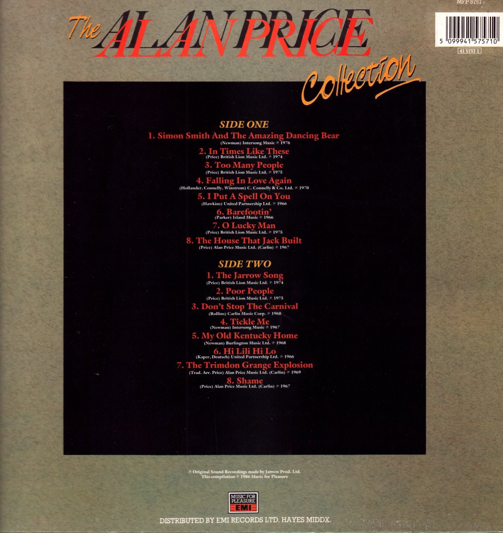 Alan Price - Alan Price Collection - Lp