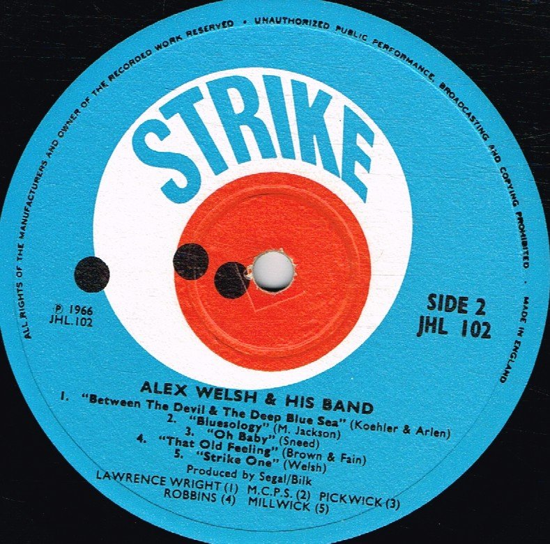 Alex Welsh & His Band - Strike One! - Lp