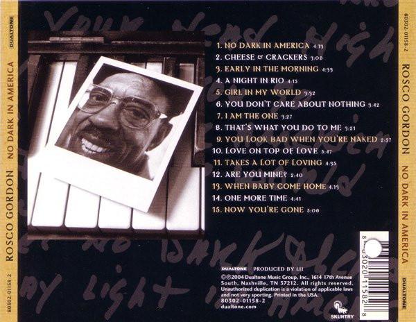 Rosco Gordon - No Dark In America - Cd