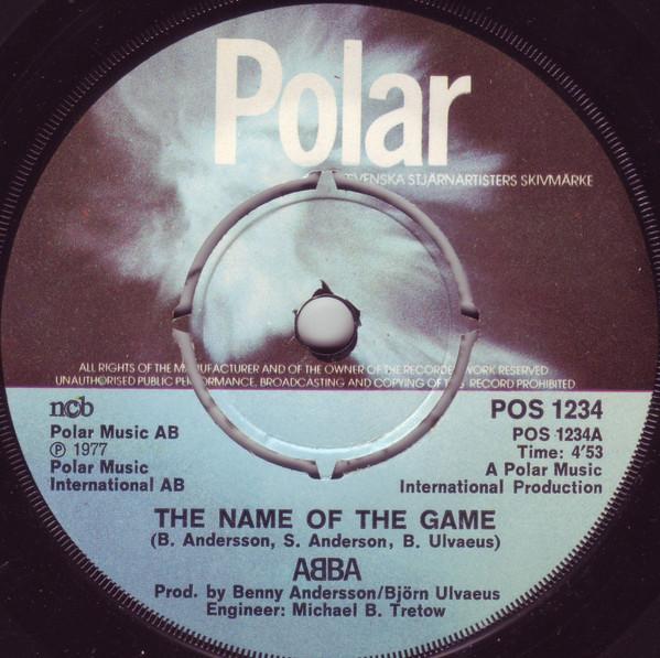 ABBA - Name Of The Game / I Wonder (Departure) - 7 Inch