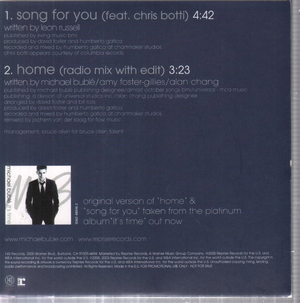 Michael Buble - Song For You - Cdr