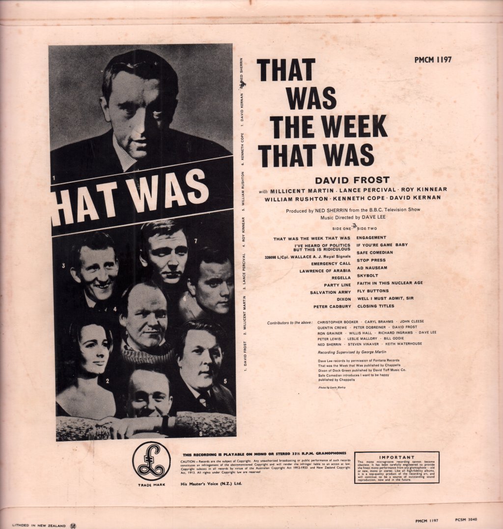 Various Artists - That Was The Week That Was - Lp