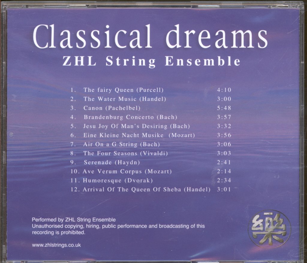 ZHL String Ensemble - Classical Dreams - Cd