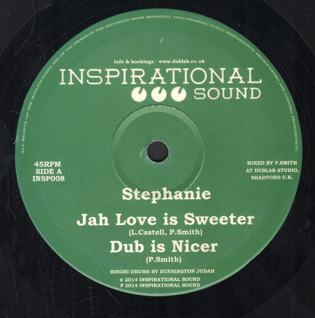 Stephanie / Dan Man - Jah Love Is Sweeter / Walk With Jah Love - 10 Inch