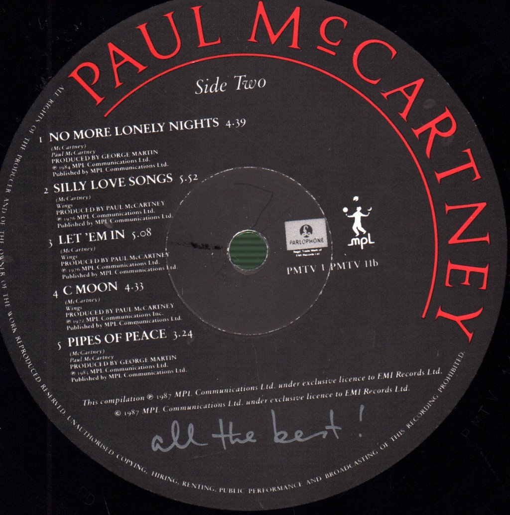 Paul McCartney - All The Best - Double Lp