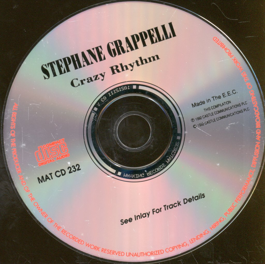 Stéphane Grappelli - Crazy Rhythm - Cd