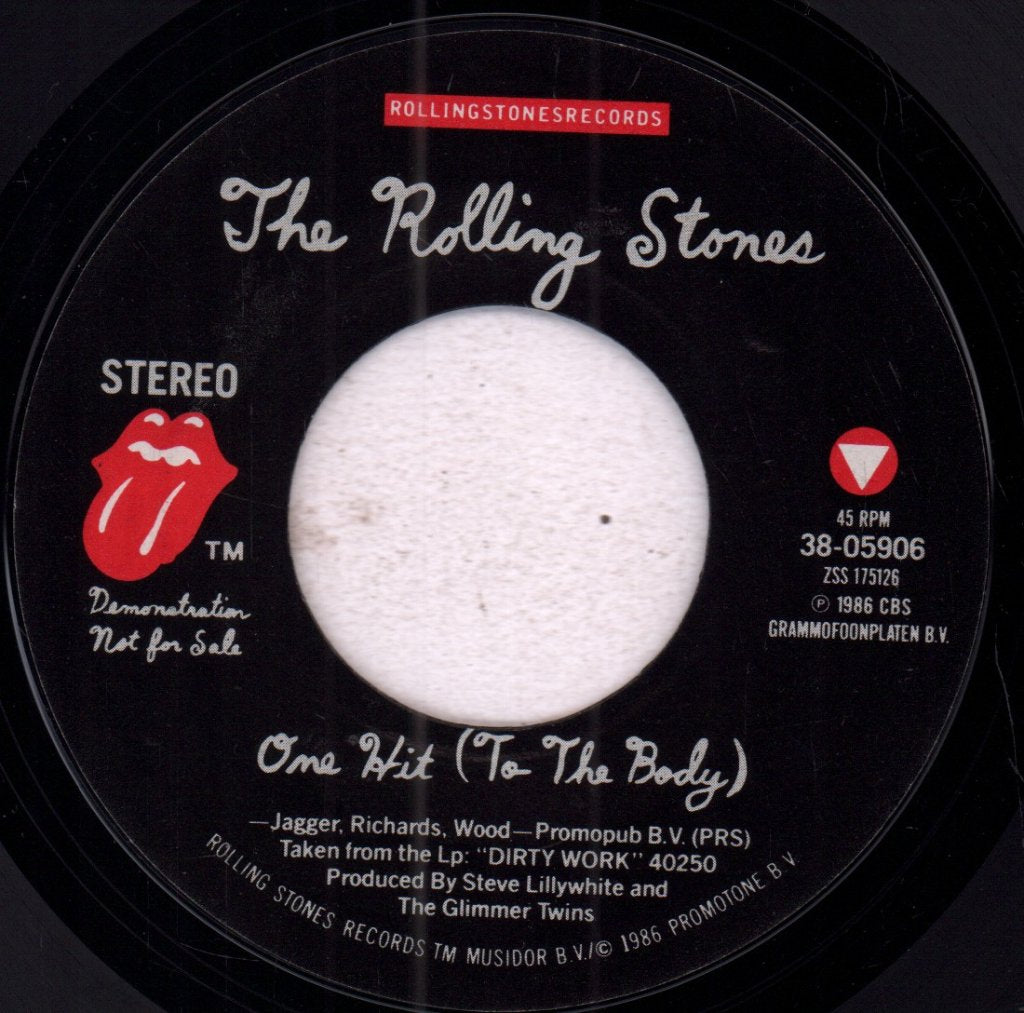 Rolling Stones - One Hit (To The Body) - 7 Inch