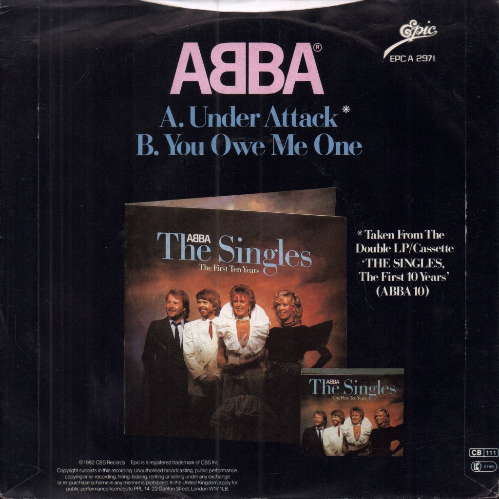 ABBA - Under Attack - 7 Inch