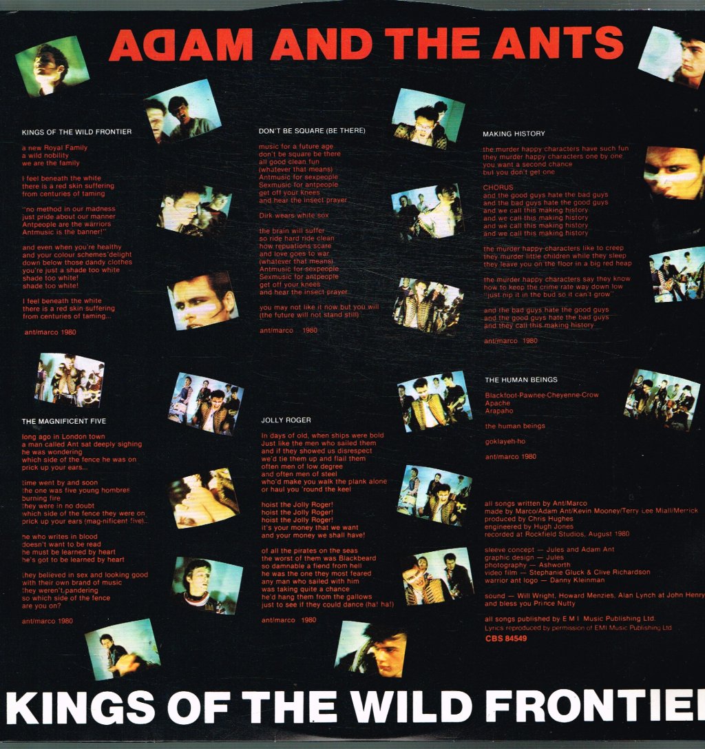 Adam And The Ants - Kings Of The Wild Frontier - Lp