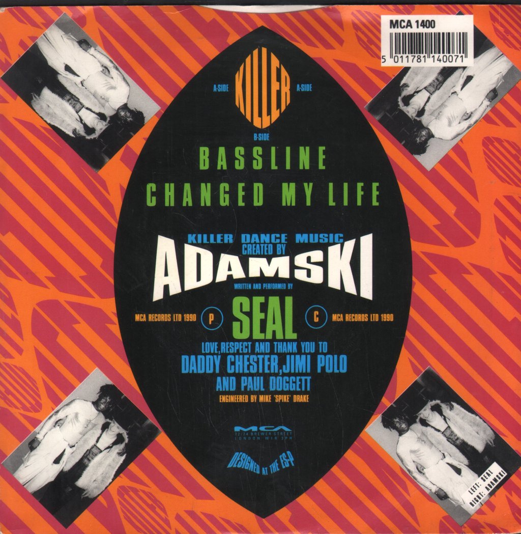 Adamski - Killer - 7 Inch