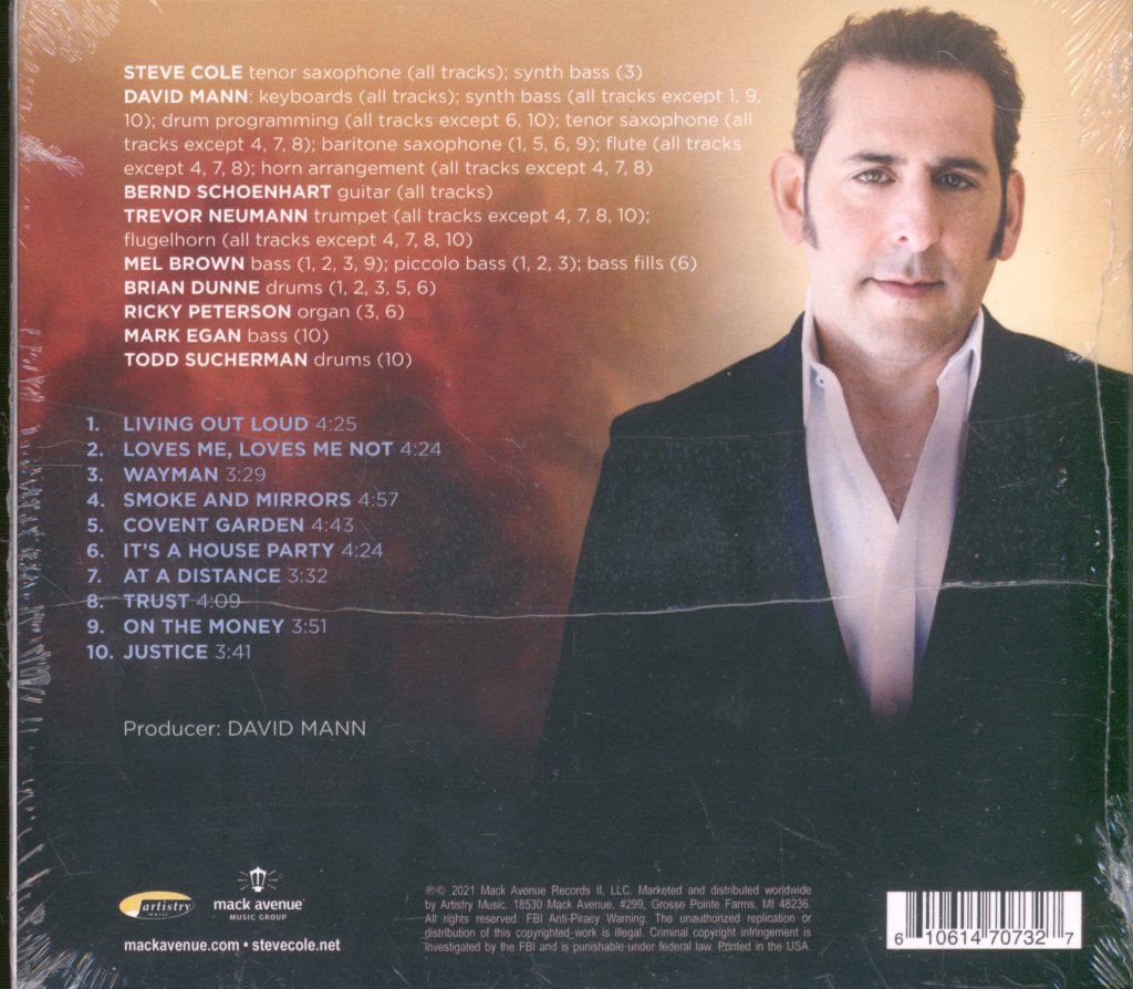 Steve Cole - Smoke And Mirrors - Cd