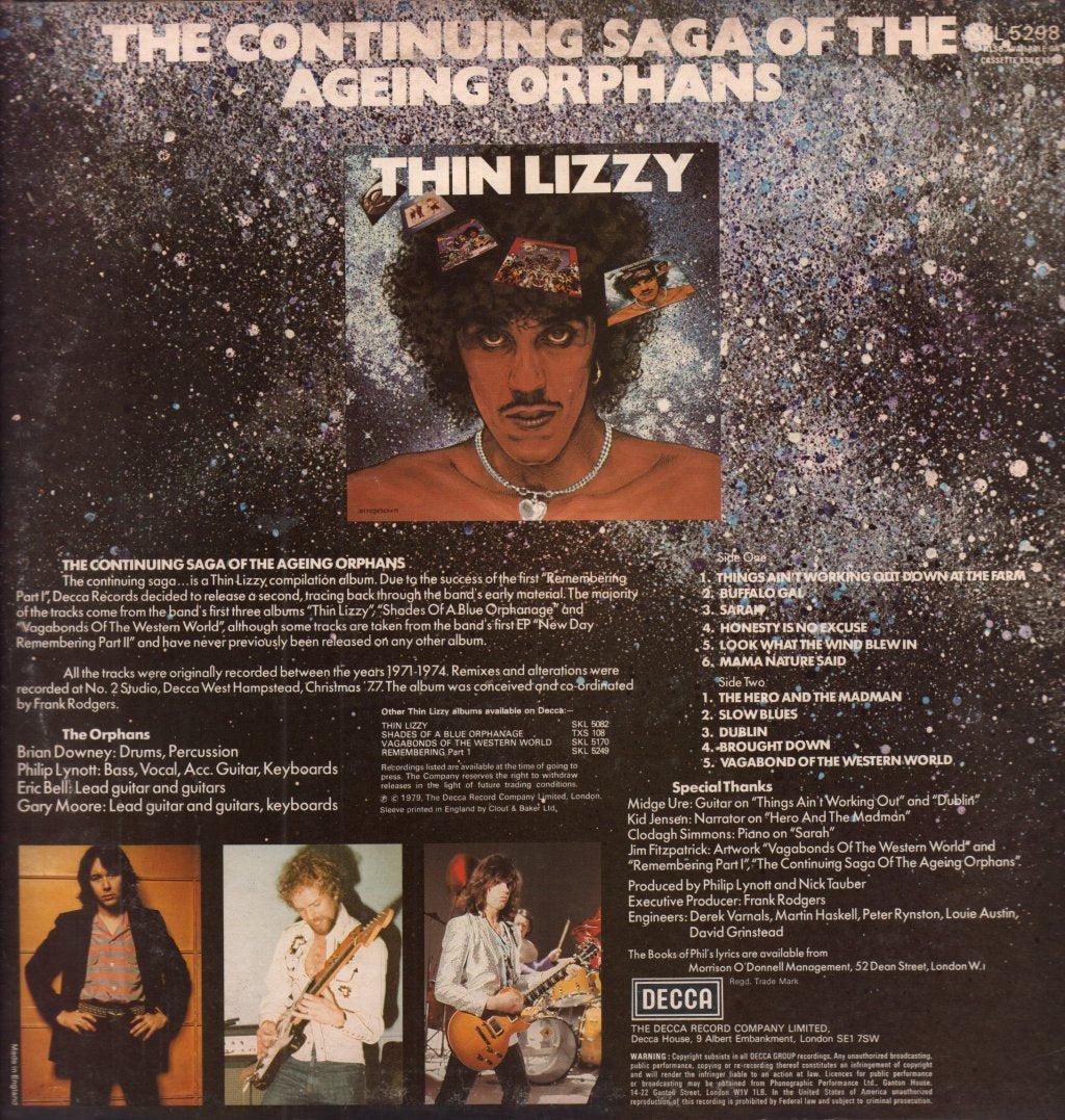 Thin Lizzy - Continuing Saga Of The Ageing Orphans - Lp