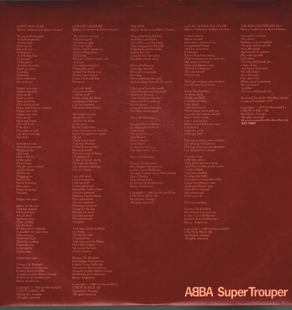 ABBA - Super Trouper - Lp