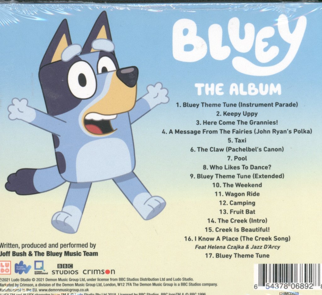 Joff Bush and The Bluey Music Team - Bluey: The Album - Cd