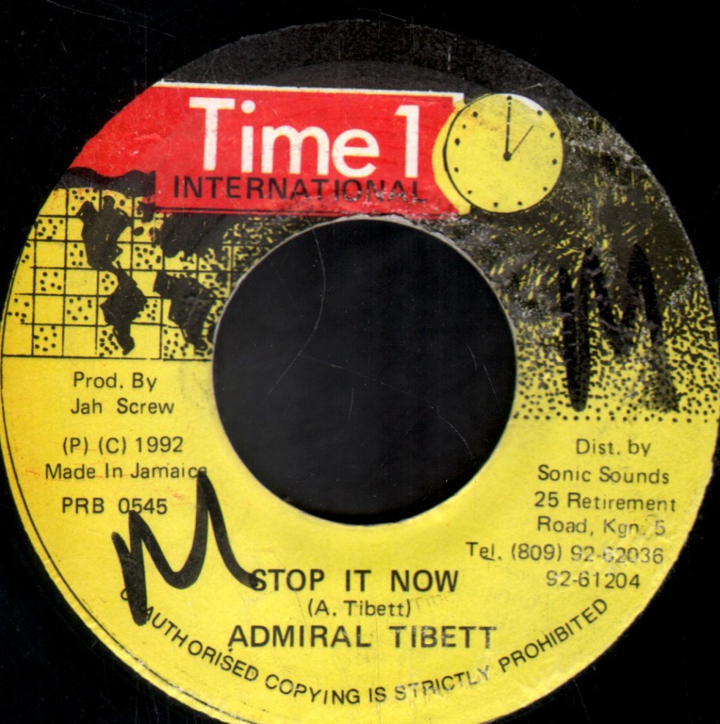 Admiral Tibet - Stop It Now - 7 Inch