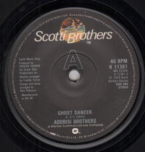 Addrisi Brothers - Ghost Dancer - 7 Inch