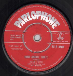 Adam Faith - How About That - 7 Inch