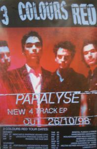 3 Colours Red - Paralyse - Poster