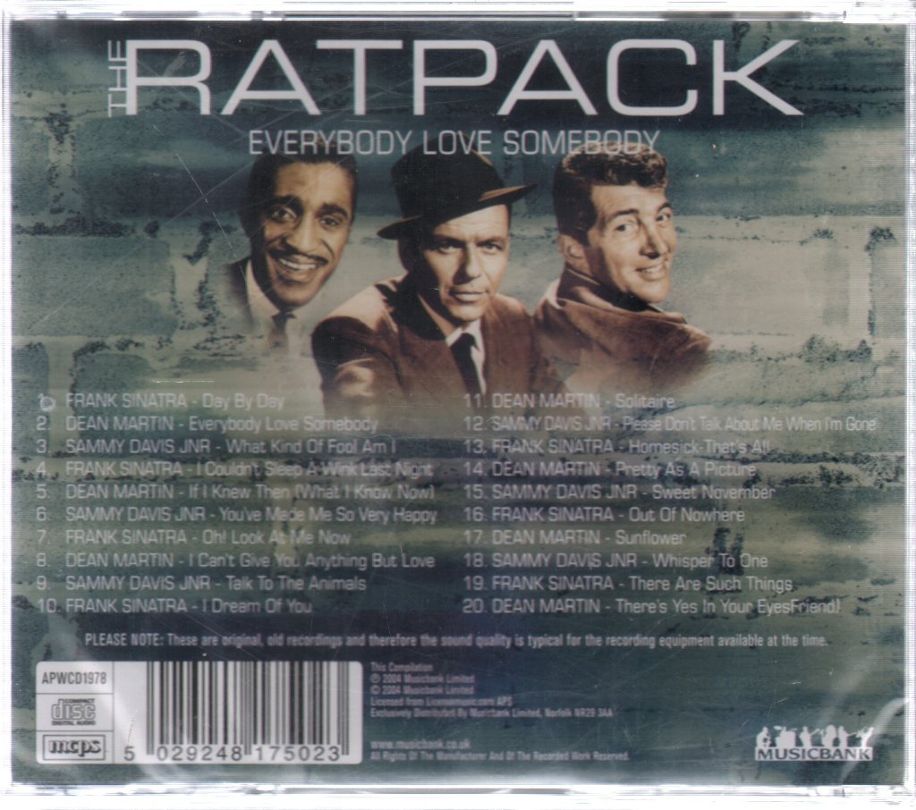 Rat Pack (Compilation) - Everybody Loves Somebody - Cd