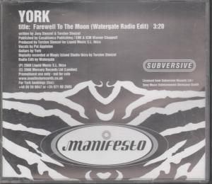 York (00'S Dance) - Farewell To The Moon - Cd