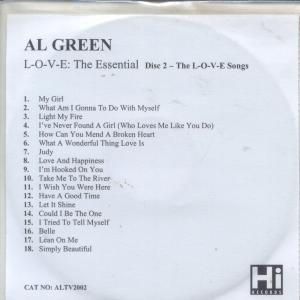 Al Green - L-O-V-E: The Essential Disc 2 The L-O-V-E Songs - Cdr