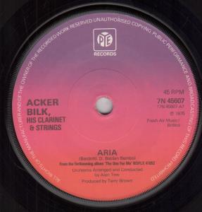 Acker Bilk - Aria - 7 Inch