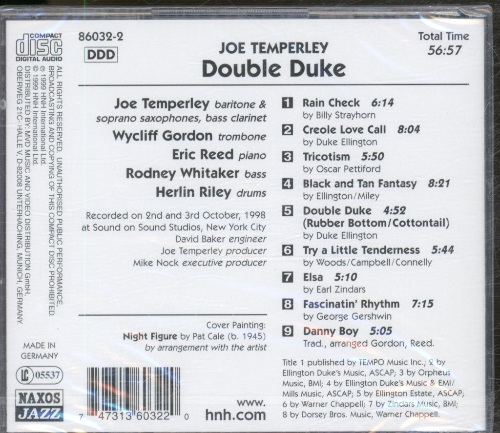 Joe Temperley - Double Duke - Cd