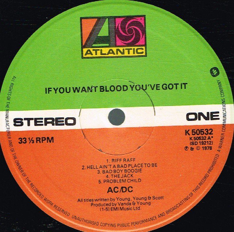 AC/DC - If You Want Blood You've Got It - Lp