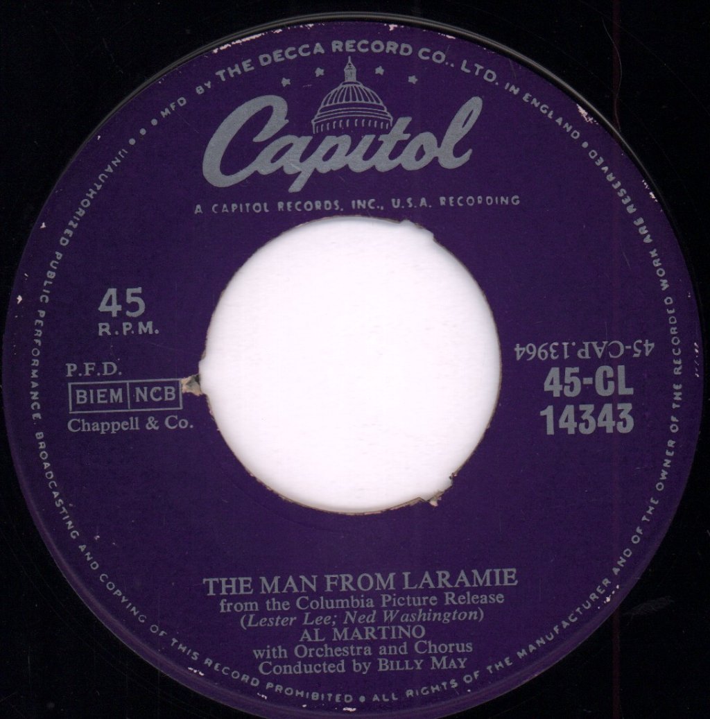 Al Martino - Man From Laramie - 7 Inch