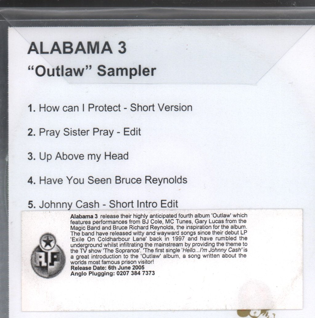 Alabama 3 - Outlaw Sampler - Cdr